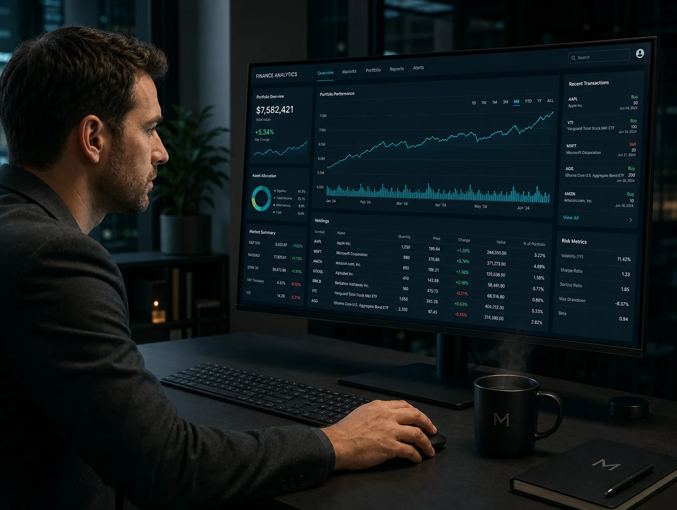 OmniLedger cloud software financial reports and analytics interface